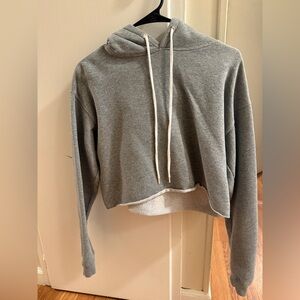Wild Fable Heather Gray Cropped Sweatshirt